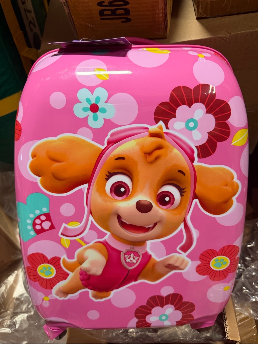 Paw Patrol Carry-On Pink Kids Character Hardcase Suitcase